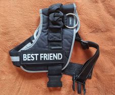 Like new dog harness with no strain on the neck