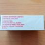 Box of Swann-Morton carbon steel sterile surgical blades manufactured in Sheffield, England, containing 100 individually foil-peel-packed blades protected with VPI Image 2