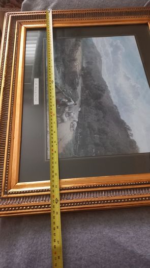 2 Antique style Large pictures and frames
