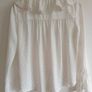FRNCH Paris White Ruffle Blouse - Size M - Excellent Condition Image 4