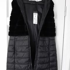 Betty Barclay Quilted Gilet with Faux Fur - DE 36 UK 10 - BNWT RRP 175