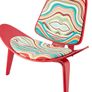BRAND NEW Replica Red Lounge Shell Chair Image 5