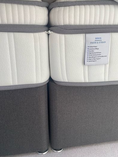 Super King-size bed frame and mattress