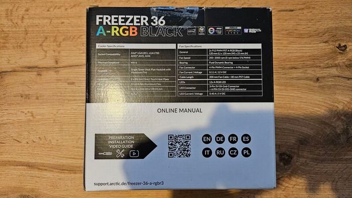 Arctic Freezer 36 ARGB Black