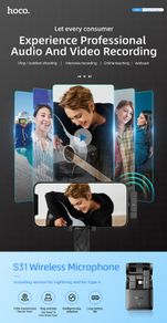 Pro Vlogging Lightning Stream Wireless Microphone and Receiver