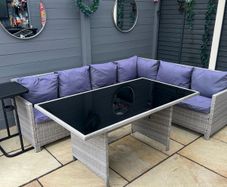 rattan garden furniture set