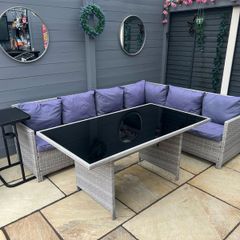 rattan garden furniture set