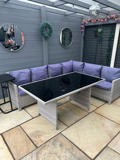 rattan garden furniture set