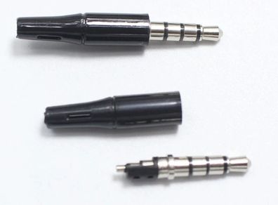 Brand New  Black 3.5mm Stereo Headset Plug Connector