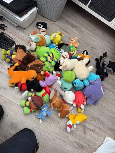 Large selection of teddies.