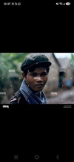Khmer rouge hat and scarf