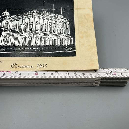 Vintage 1953 CIE Christmas Card Kingsbridge Station Dublin Irish Railway Heuston