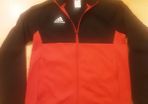 Adidas Track Top .. Size: Small .. Colour: Black and Red .. Price Drop Heavily Reduced