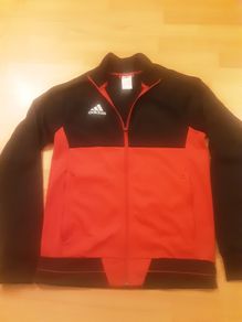 Adidas Track Top .. Size: Small .. Colour: Black and Red .. Price Drop Heavily Reduced