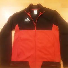 Adidas Track Top .. Size: Small .. Colour: Black and Red .. Price Drop Heavily Reduced