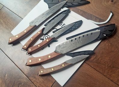 Set 5 Piece Knife Set Irish Celtic Di'Casteel