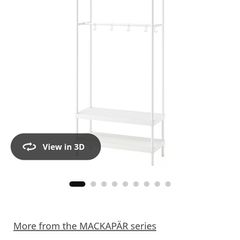 IKEA MACKAPAR coat rack with shoe storage units