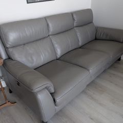 REDUCED Collection next week!! 3 seater recliner leather couch