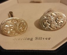 silver cufflinks