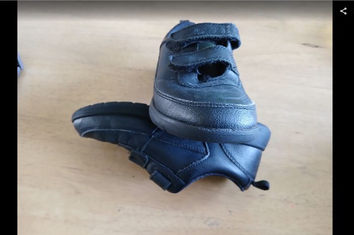 Clarks Boys Black School Shoes Size 12.5G