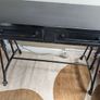 Black Metal Antique Desk Image 2