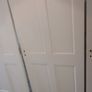 Solid Wood White Internal Panel Doors x 3 - For Sale Image 3
