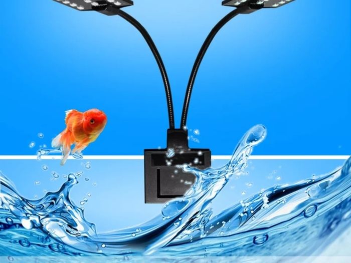 Fish tank clip on light Double heads Aquarium light