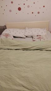 Double bed with mattress