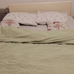 Double bed with mattress