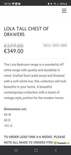 Kate locker and chest of drawers taupe
