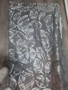 grey/silver curtains