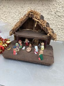 Vintage Christmas Crib