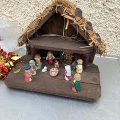 Vintage Christmas Crib