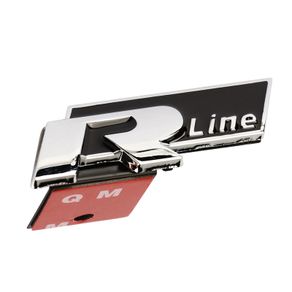 3D Black RLINE R-LINE Car Front Grille Hood Sticker Emblem Badge Car Styling For VW Volkswagen Golf