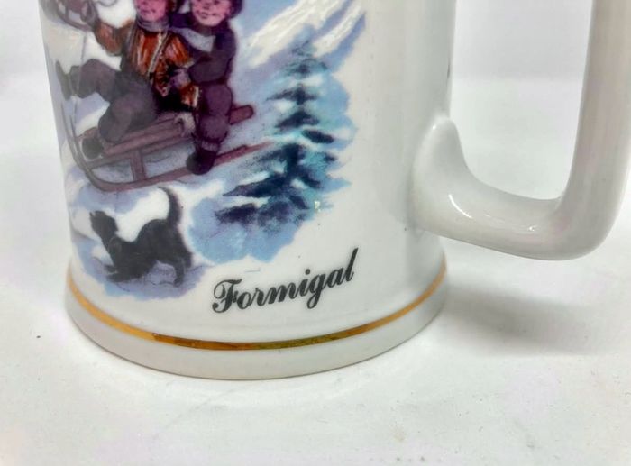 Vintage Mug / Cup Winter Scene