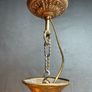 FLASH SALE ! Was 450 now 350 ! Beautiful Antique Art Deco Three Branch French Chandelier. Image 6