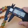 Stunning Mix Aventurine & Skunk Glass Beads Venetian Style Necklace Image 4