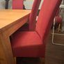 Solid Oak Dining table and 8 chairs Image 2
