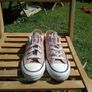 Sparkly Pink Converse UK 3.5 Image 4