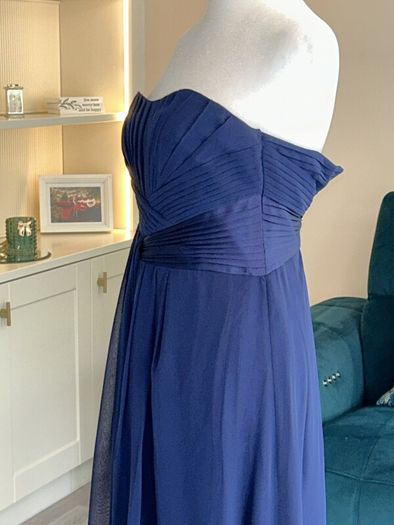 Beautiful Elegant Navy Full Length Dress