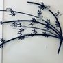 Metal Branch Wall Art Candle T-light Holder x 9 Image 2