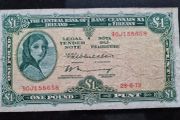 1972 Lady Lavery 1 pound banknote