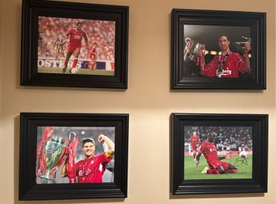 Liverpool Hand Signed Framed Photographs