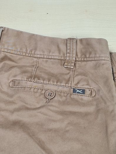 mens BRAX EVANS regular fit trousers chinos jeans stretchy beige denim Size W 40 L regular