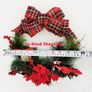 Big Bow with birds Door Decoration Christmas Wreath 11.8 Inch Image 3
