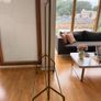 Heavy Duty Gold Clothes Rail with Wheels Image 2