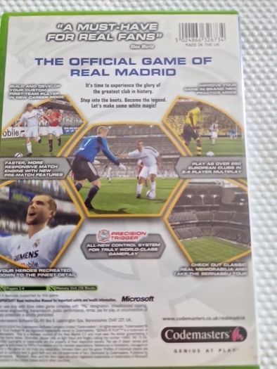 Real Madrid Club Football 2005 Xbox Original Games Original