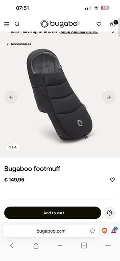 Bugaboo fox 5 - limited edition Noir with accessories