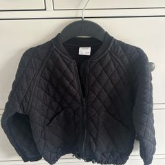 6y Zara black bomber jacket