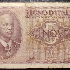 5 Lire Italy 1940-1944
